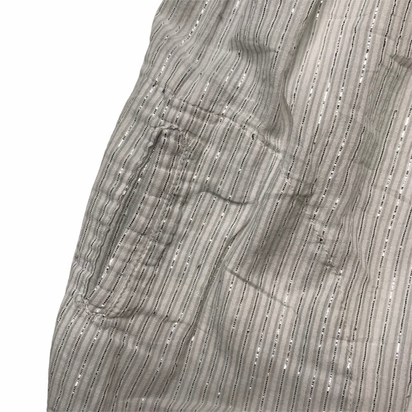 EUC Tape a l’œil 4y white shimmer silver dress - Picture 6 of 12